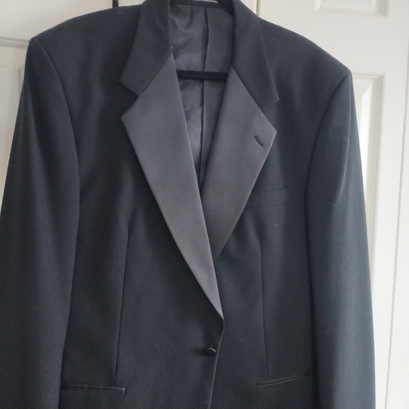 Neil Allyn Formal Collection Black Tuxedo Jacket Blazer 44XL - Picture 13 of 14